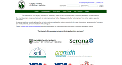 Desktop Screenshot of cavm.ab.ca